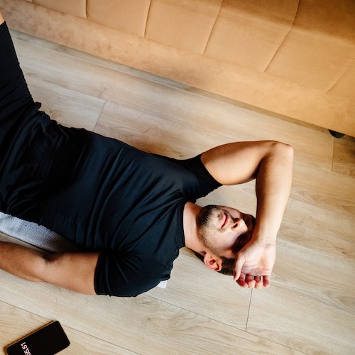 Athlete experiencing performance anxiety