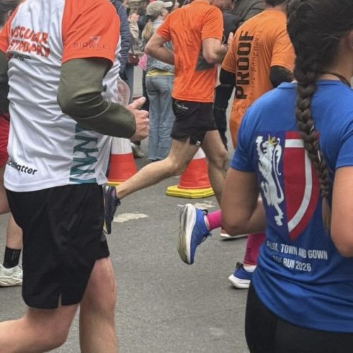 Runners taking part in local 10K event