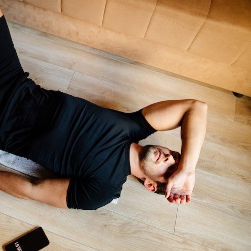 Athlete experiencing performance anxiety